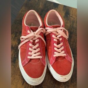 Red Suede Men's Sneakers
